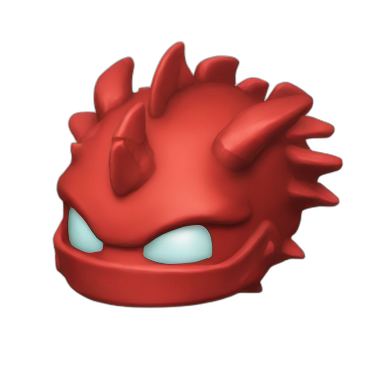 head hat Red dragon epic pixel emoji
