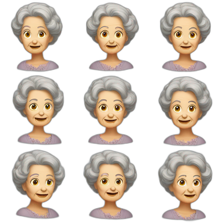 Age 60 Years Old Lady in 1890 emoji