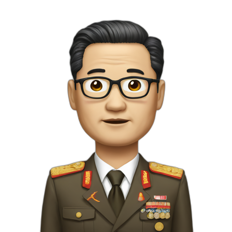 President of south, north korea emoji