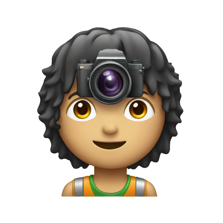 camera with boy emoji