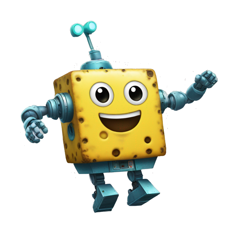 bob esponja robot bailando emoji