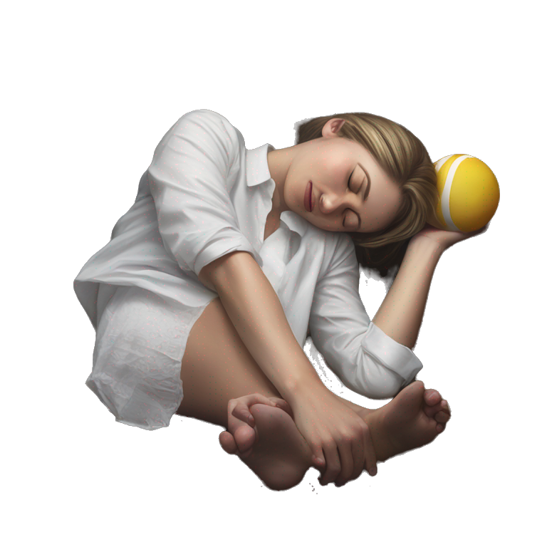 dreaming ballerina portrait sketch emoji