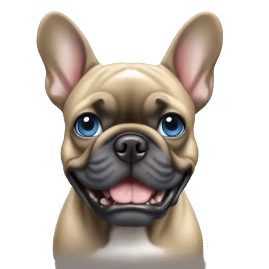 Ashy tan French bulldog emoji | AI Emoji Generator