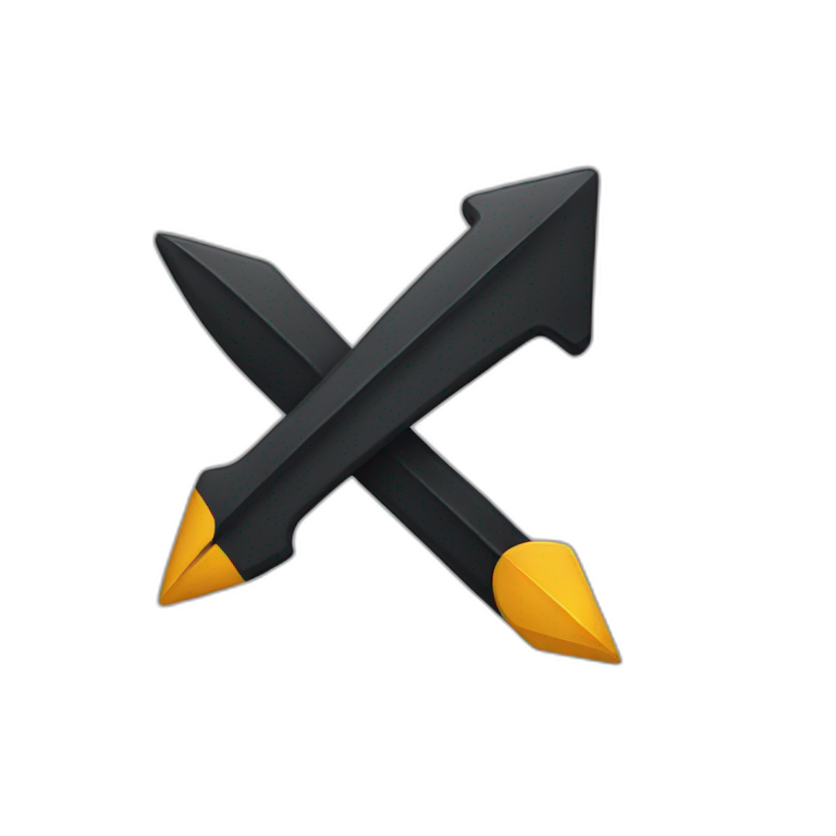 Black arrow emoji