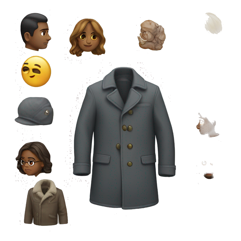Chat avec un manteau  emoji