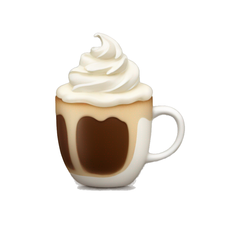 Coffee with whipped cream  emoji