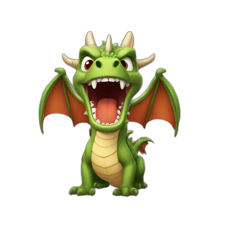 Angry dragon emoji