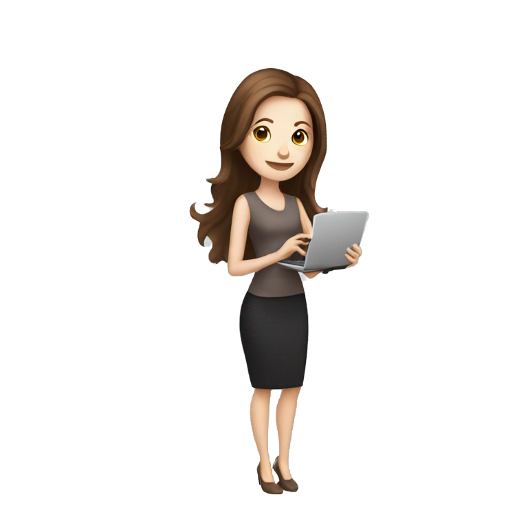 woman with brown hair and pale skin juggling with coffee cups and mini laptops emoji