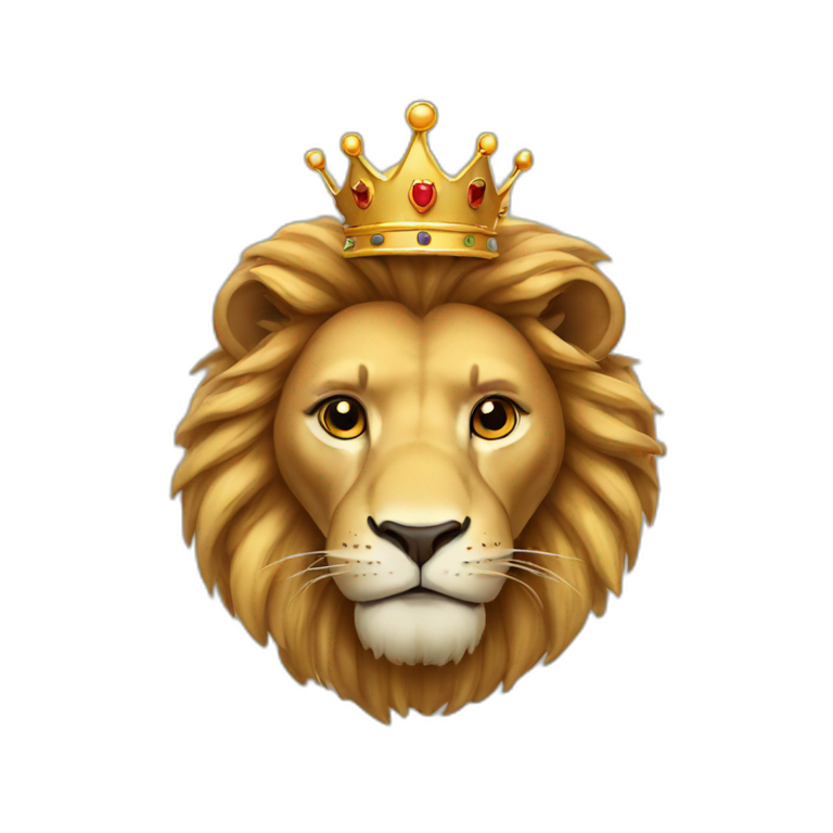 Lion whit crown  emoji