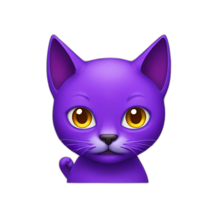 devil purple cat emoji