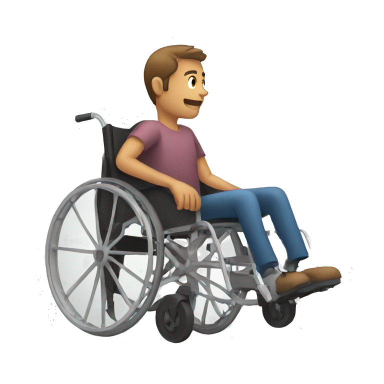 man in a wheelchair emoji