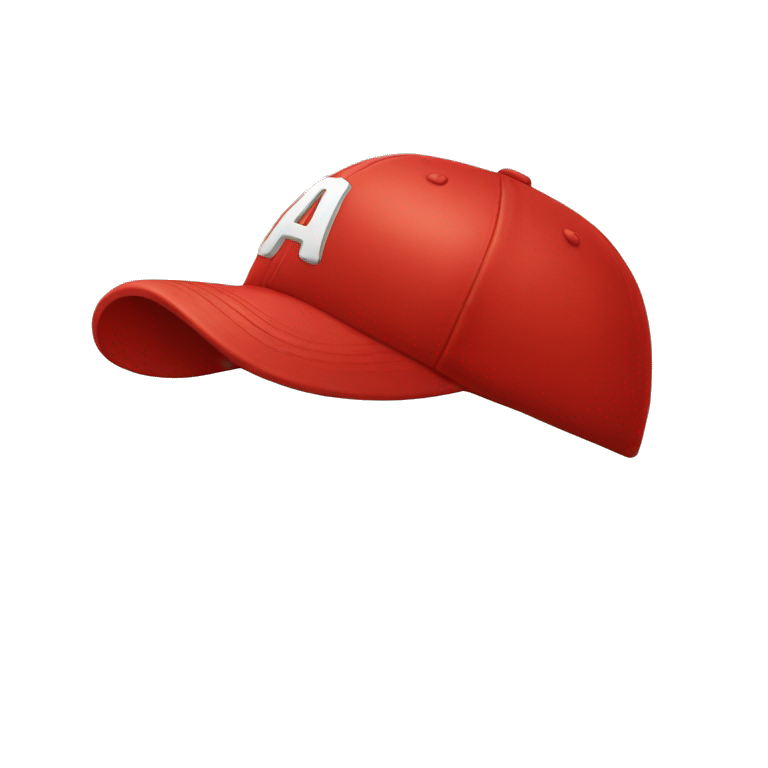 Word "CAP" written on a red baseball cap emoji