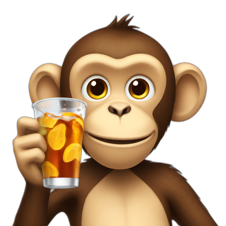 monkey-drinking-soda emoji