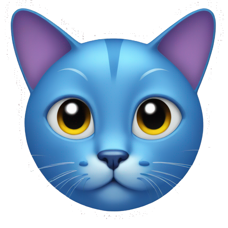 Blue cat atoms  emoji