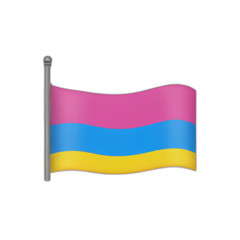 Pansexual pride flag emoji