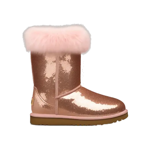 Rose gold glitter uggs store