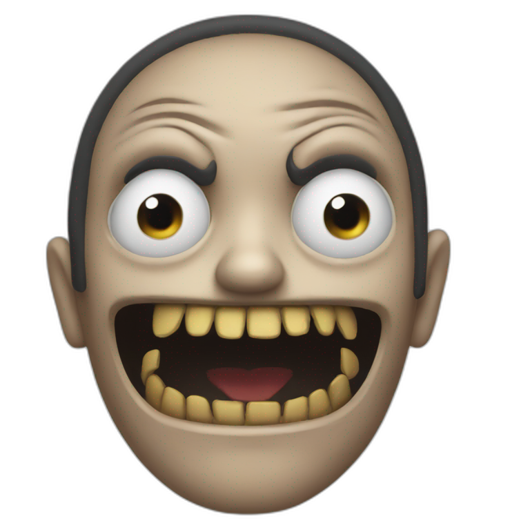 Horror emoji face  emoji