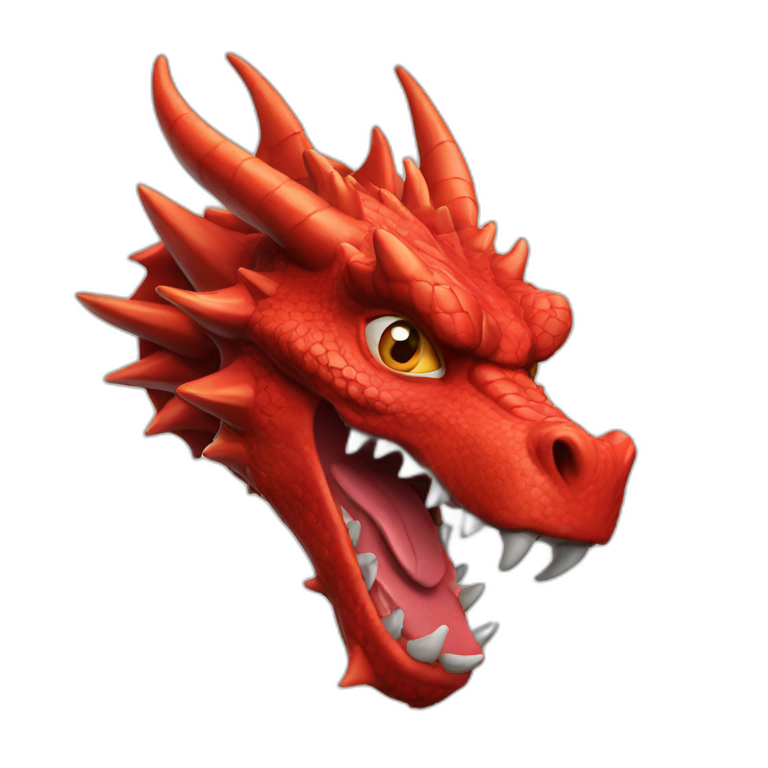 Red dragon head emoji