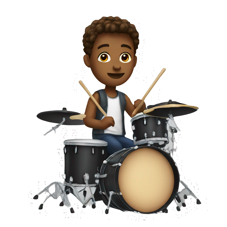 Playing drums  emoji