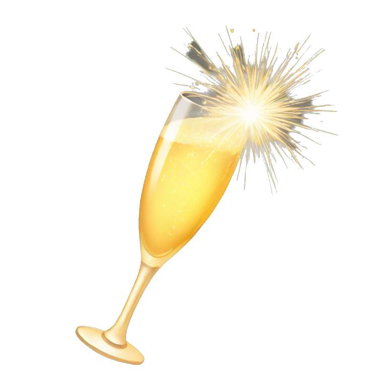 sparkler champagne emoji