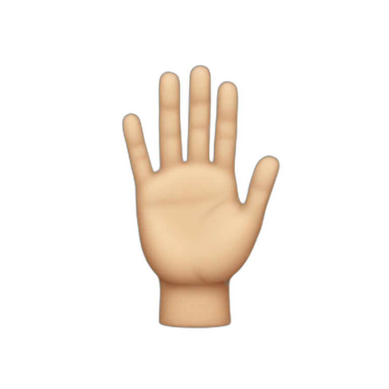 Proper hand emoji