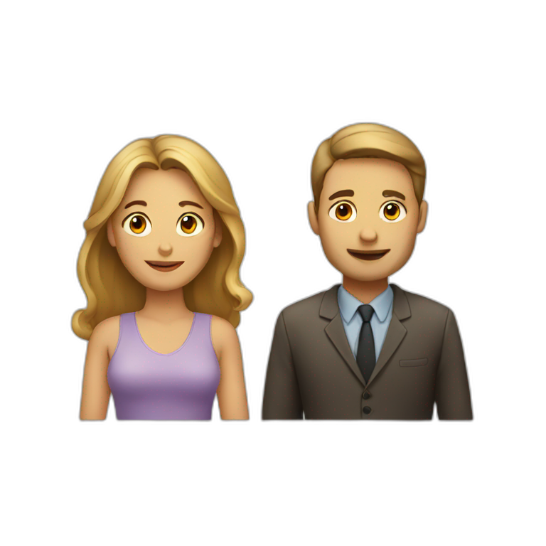 Man and woman emoji