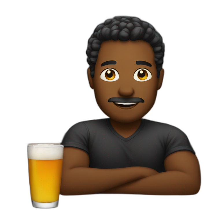 man in a bar emoji