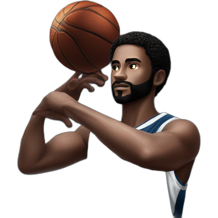 solo basketball player in uniform. emoji