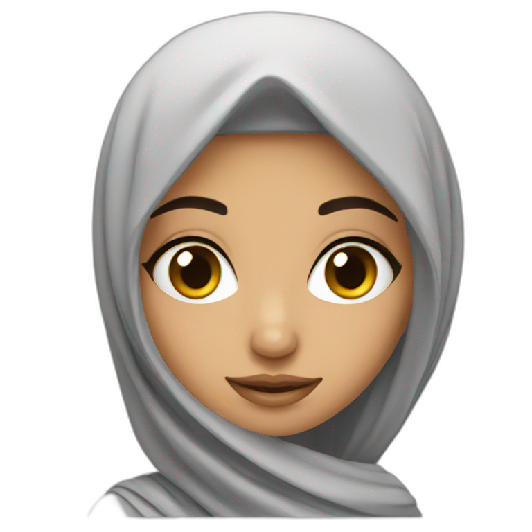 Pretty arab girl emoji