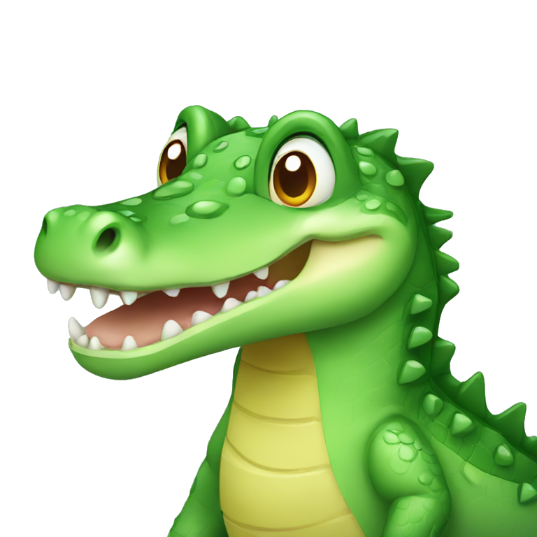 cute little crocodile  emoji