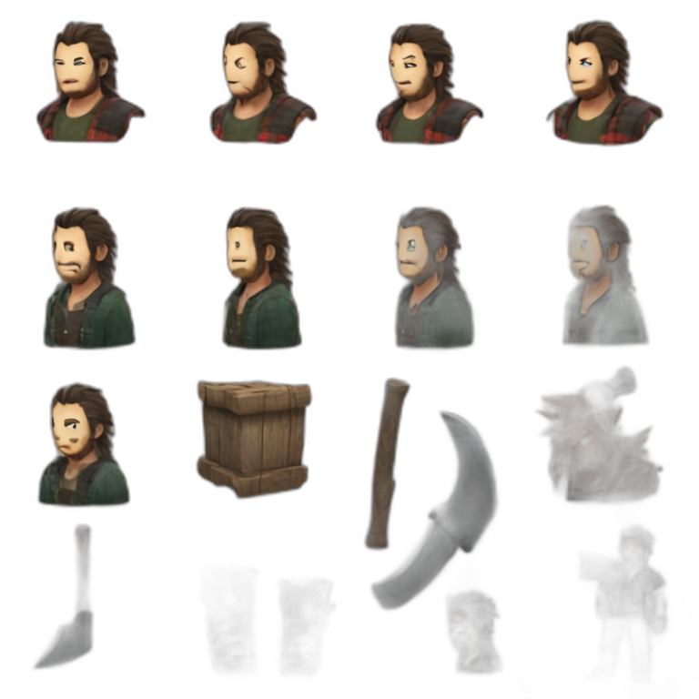 lumberjack in final fantasy vii emoji