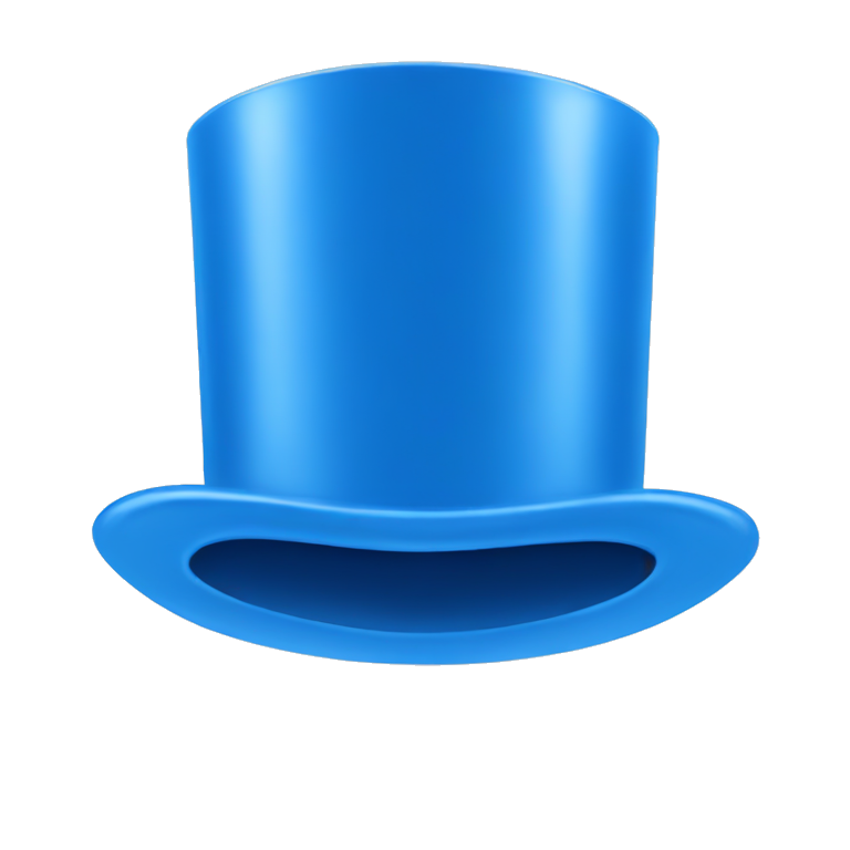 blue cup on white table emoji