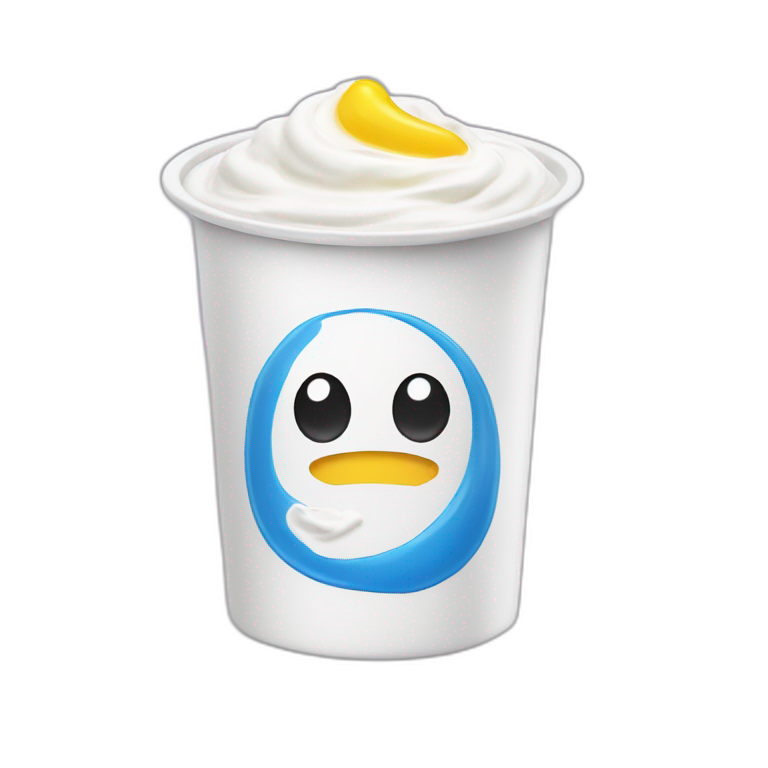 Yogurt with written on it sojasun emoji