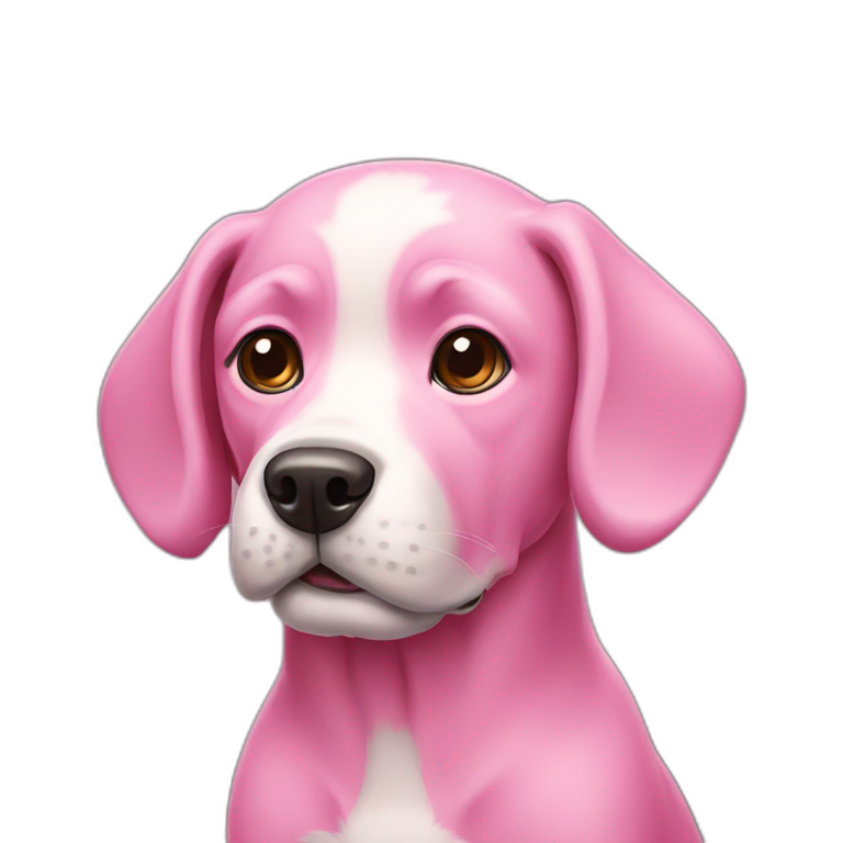 pink-dog emoji