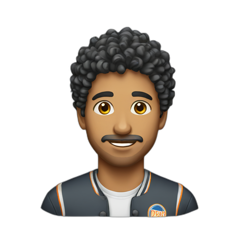 indian-college-man-curly-hair emoji