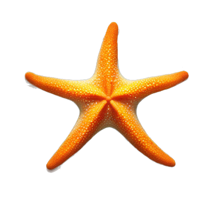 Starfish under water on a brick wall emoji