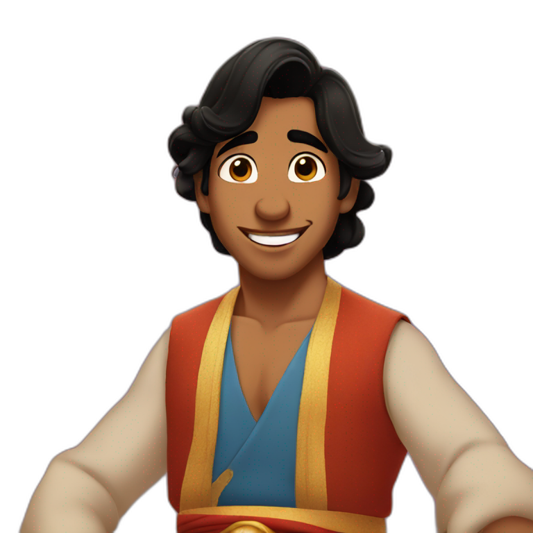 Aladdin saying thank you  emoji