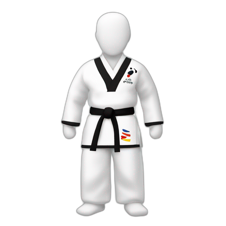 Taekwondo dobok emoji