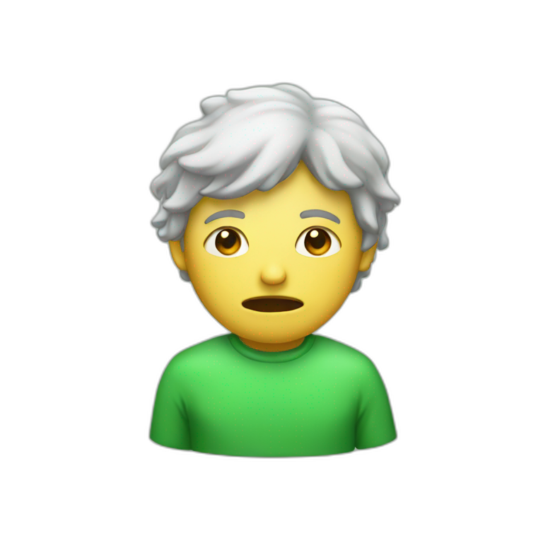 If diarrhea was a person green emoji