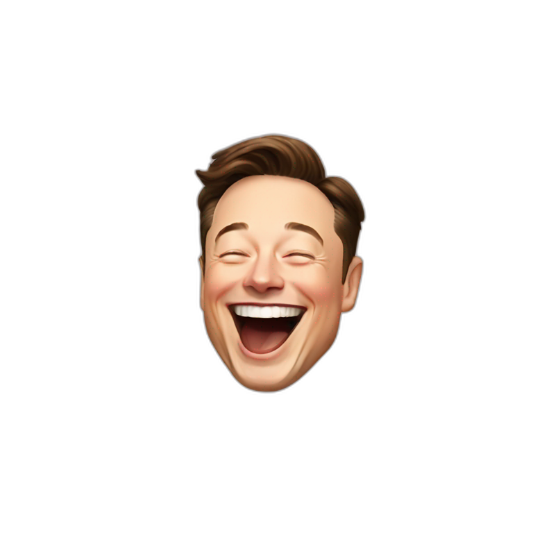 elon musk laughing emoji