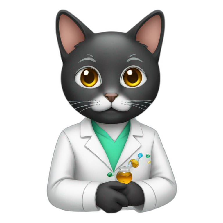 scientist-cat emoji