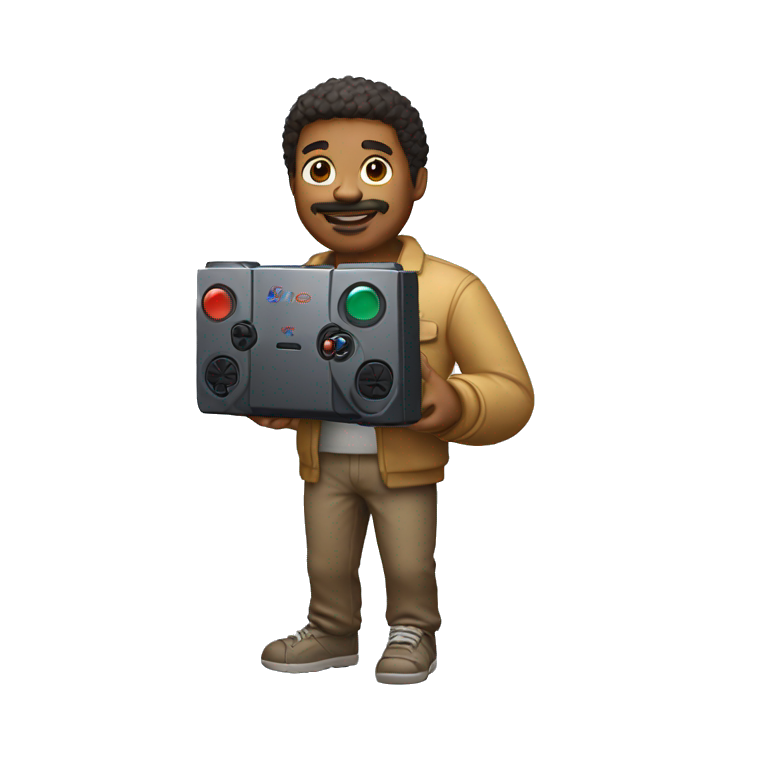 man holding PlayStation five  emoji