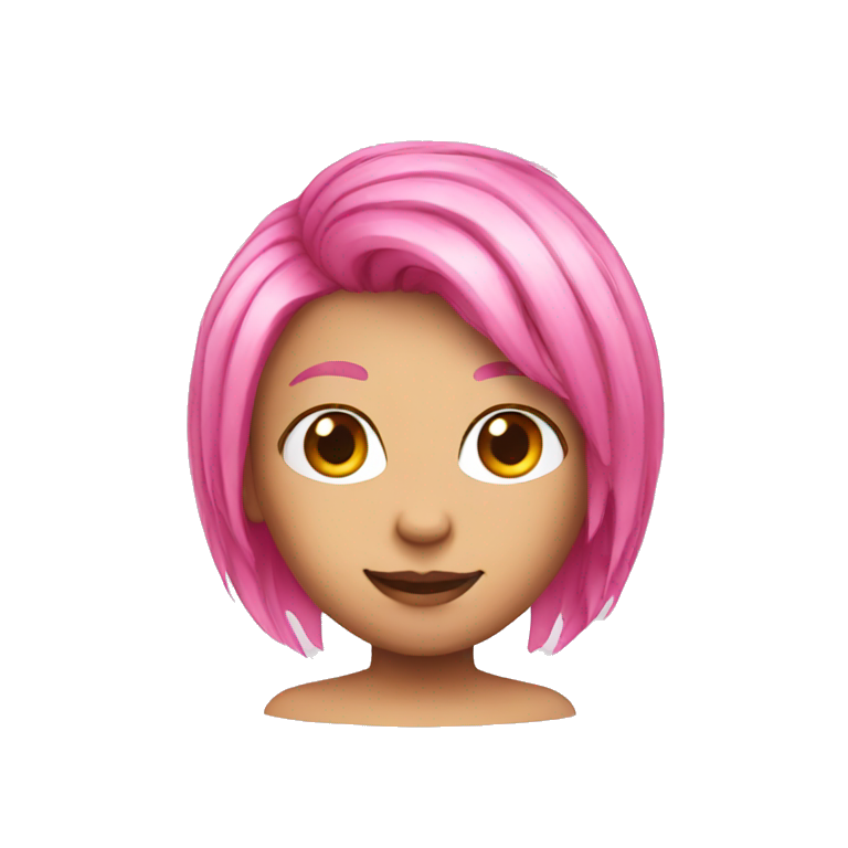 pink hair emoji