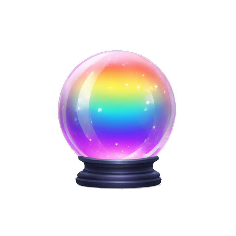 Rainbow crystal ball emoji