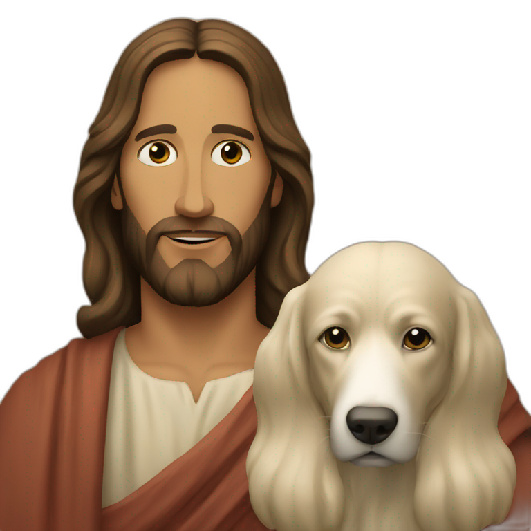 jesus and his pet emoji