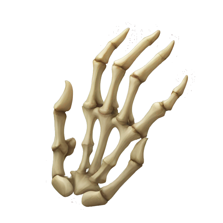 sharp skeletal claws  emoji