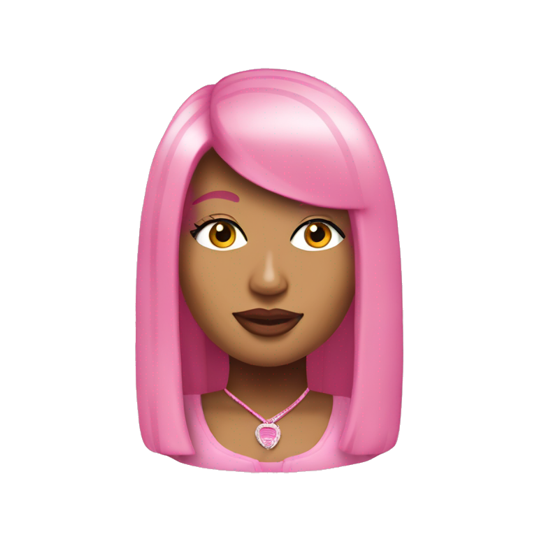 Nicki Minaj in pink  emoji