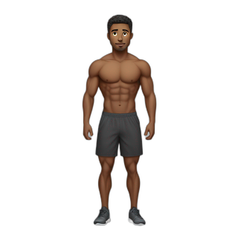 Fitness trainer male emoji