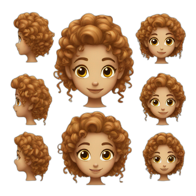 elf girl with curls emoji