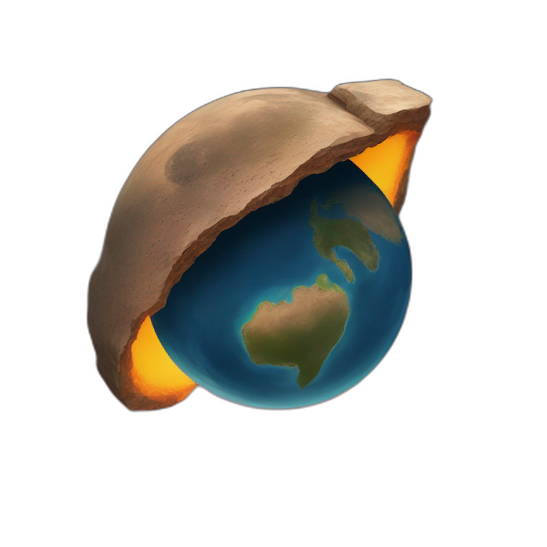 planeta terra pegando fogo emoji